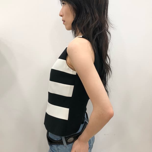 Black&white chic vest