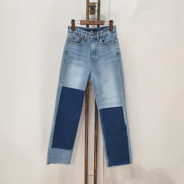 메종드이네스 컬러블록 청바지 S(24)