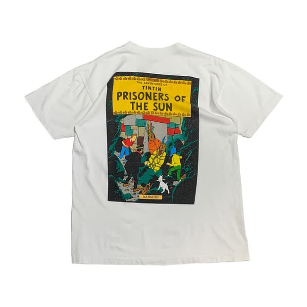 90s 땡땡의 모험 태양의 신전 티셔츠