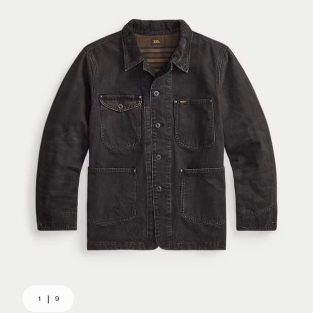 RRL 코듀로이칼라 데님자켓