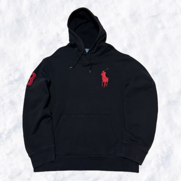 폴로 랄프로렌 빅포니 검빨 후드