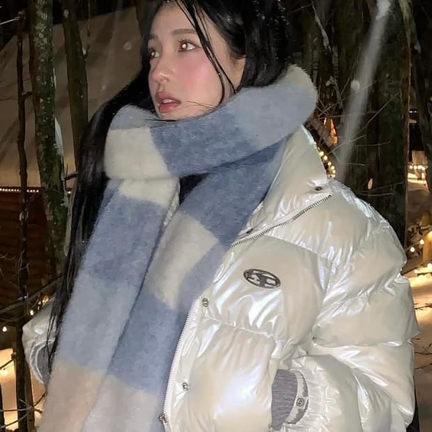 카키포인트패딩Metal Symbol Glossy Padded Jacket