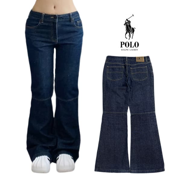 폴로 Y2K 부츠컷 데님팬츠