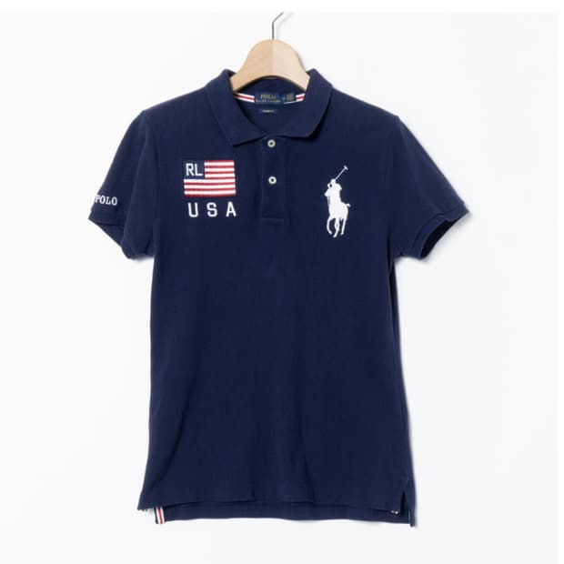 폴로 랄프 로렌 빅포니 USA 성조기 카라티