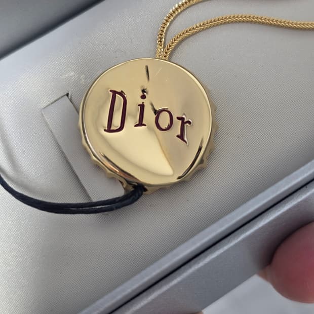 Christian Dior Enamel Bottle Cap Ornamen
