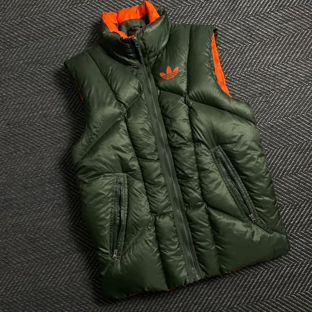 아디다스 립스탑 덕다운 패딩 베스트 카키 y 4665
