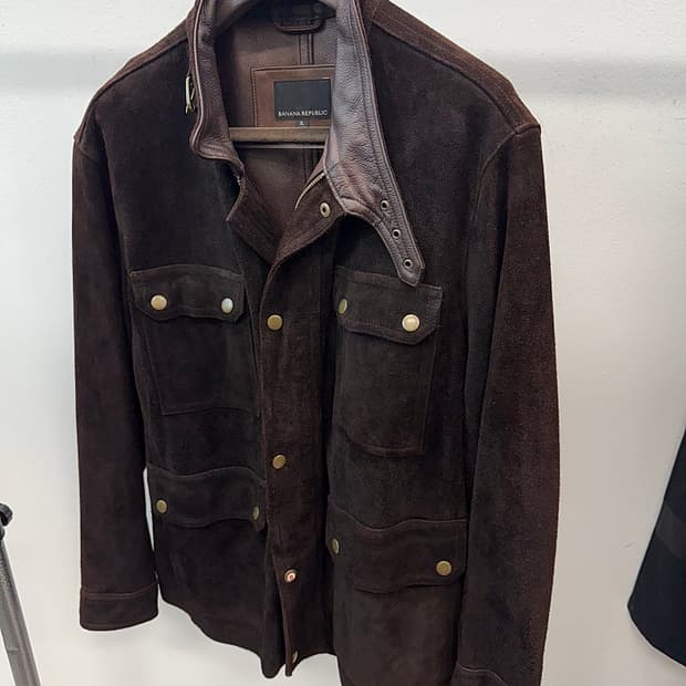 110-115) 바나나리퍼블릭 신형 스웨이드 필드자켓 