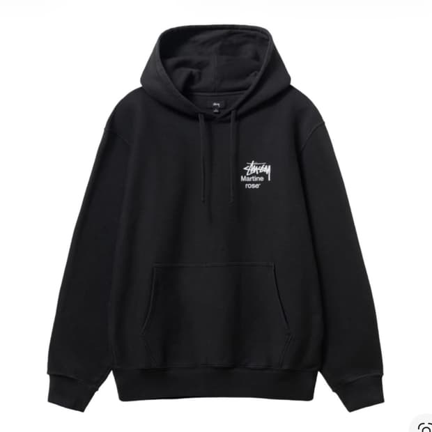 [L] 스투시x마틴 로즈 콜라주 피그먼트 다이드 후드