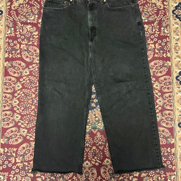 [38] 빈티지 01 리바이스 550-0260 블랙 데님팬츠