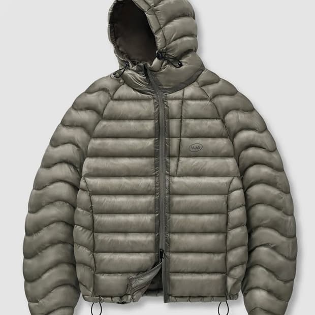 VLAD 라이트 쉘 경량 다운 자켓_립스탑 그레이