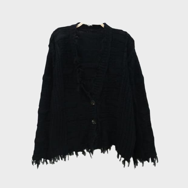 지알엘 데미지 포인트 블랙 가디건 60514