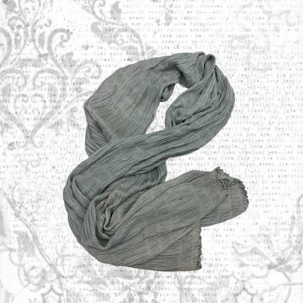 green tea shirring scarf