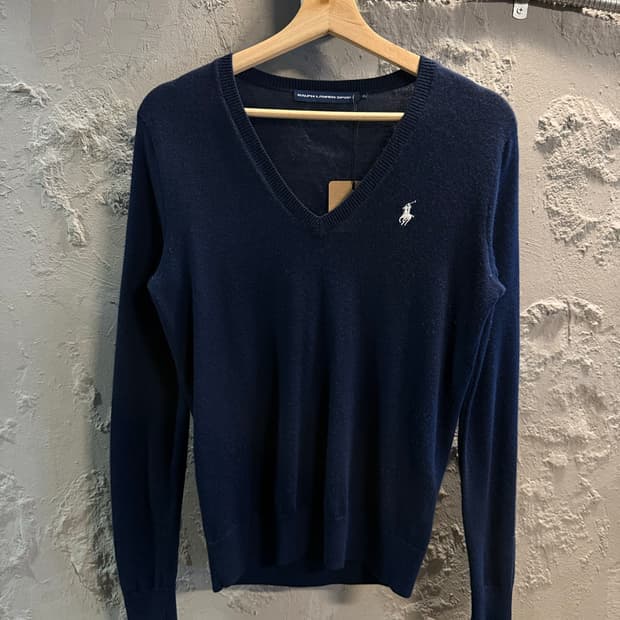 M 폴로랄프로렌 Ralph Lauren 브이넥 니트 네이비