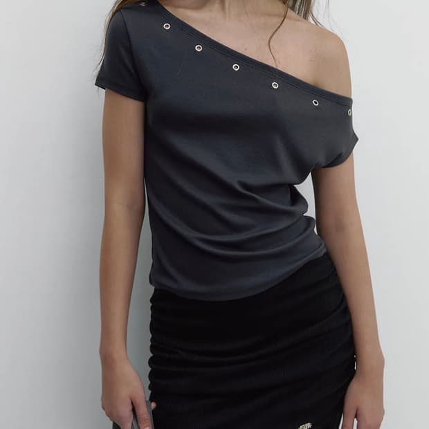 Asura 아수라 eyelet one shoulder 아일렛 원숄더
