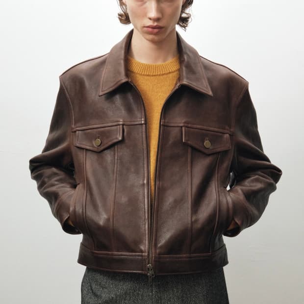 [52] 노이어 앤틱 카우 레더 가죽 트러커 자켓 브라운 렉토맛