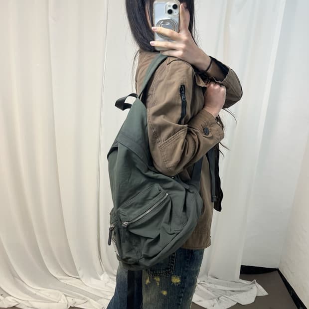 Matin Kim Khaki Backpack 