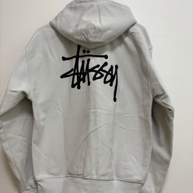 스투시 후드짚업 포그그레이