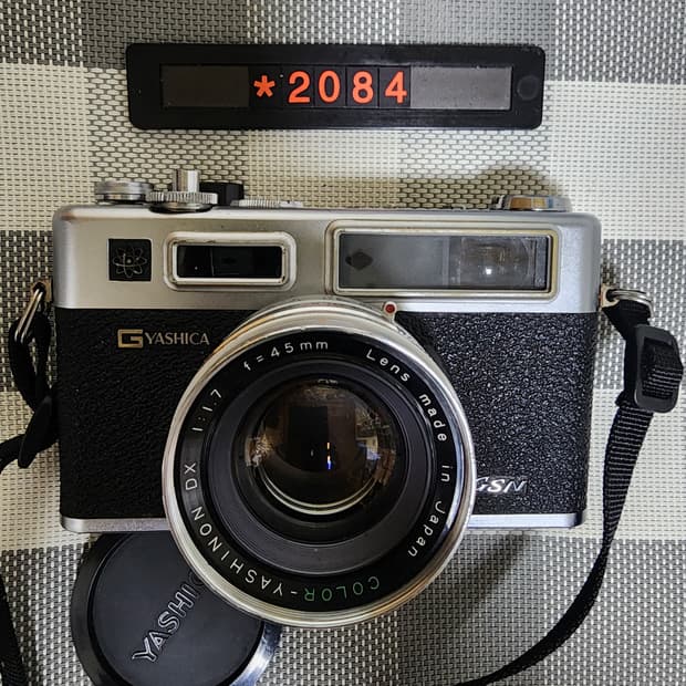 야시카 일렉트로 35 gsn 필름카메라 실버바디
