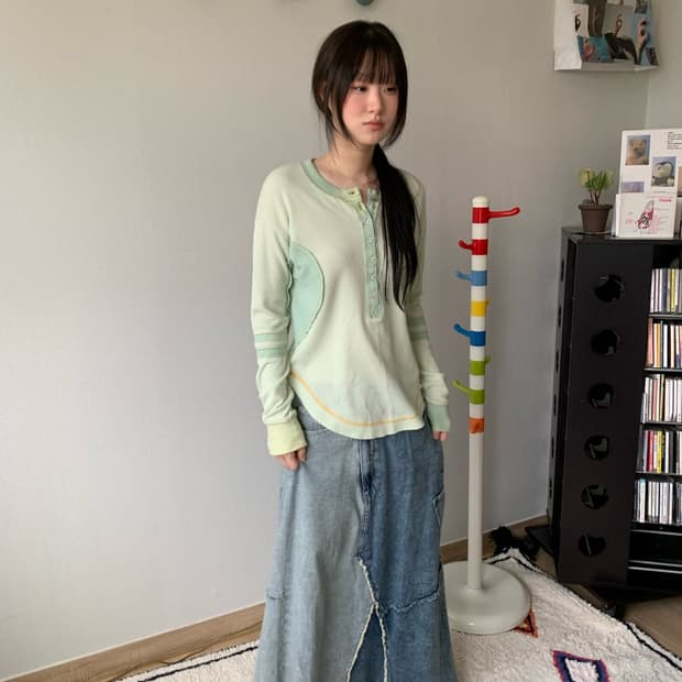 Niko and .. denim re-work skirt