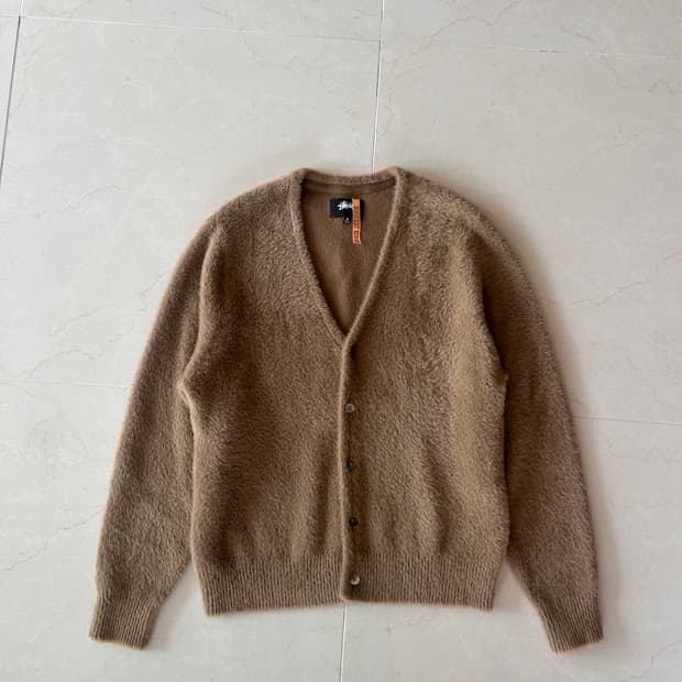 Stussy 스투시 샤기 (쉐기) 가디건 토프 M