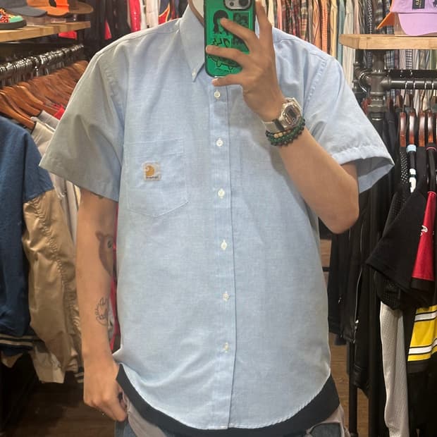 [HI] 칼하트 반팔 데님셔츠