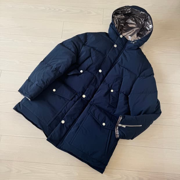 HERMES 에르메스 끝판왕 프랑스산 다운코트 패딩  로얄 네이비 
