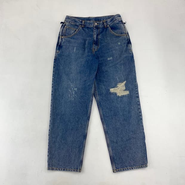 빔즈 디테일 루즈핏 데님 진 (32)