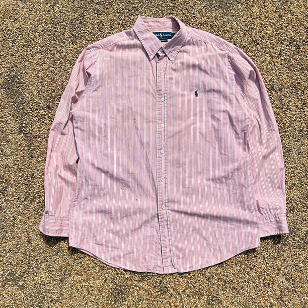 폴로 (POLO RalphLauren)핑크 스트라이프 셔츠