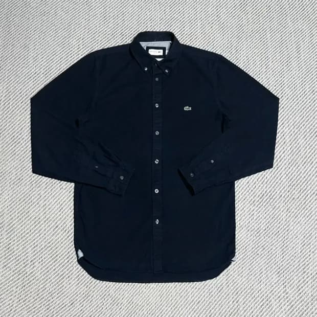[M] Lacoste 라코스테 신형 네이비 코튼 옥스퍼드 셔츠