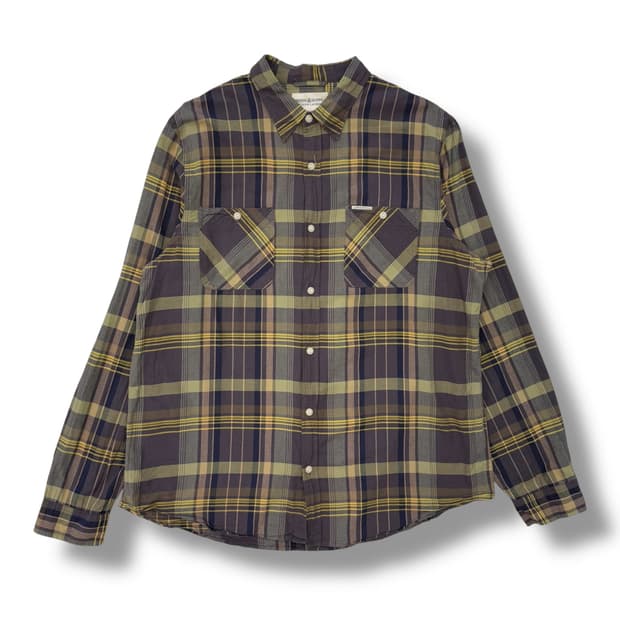 데님앤서플라이 투포켓 체크셔츠 r1246