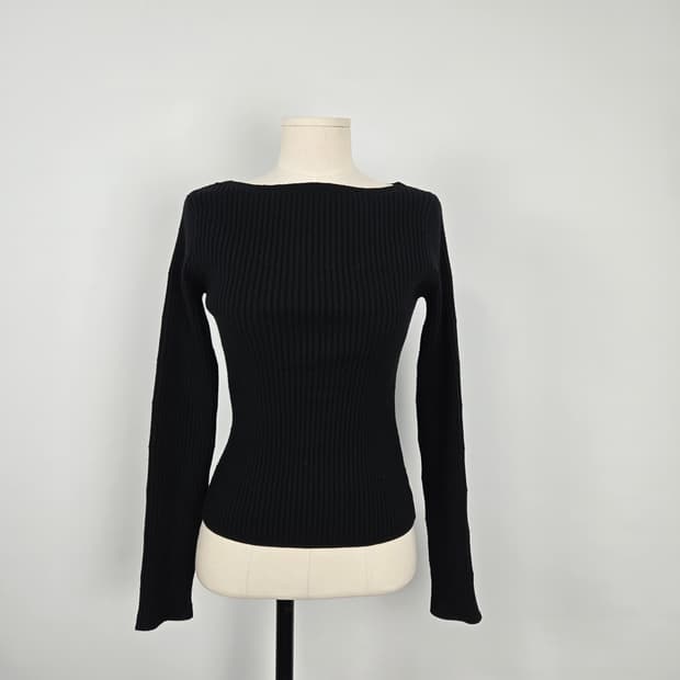 0183. 에고이스트  24SS 골지 니트 긴팔 티셔츠 55