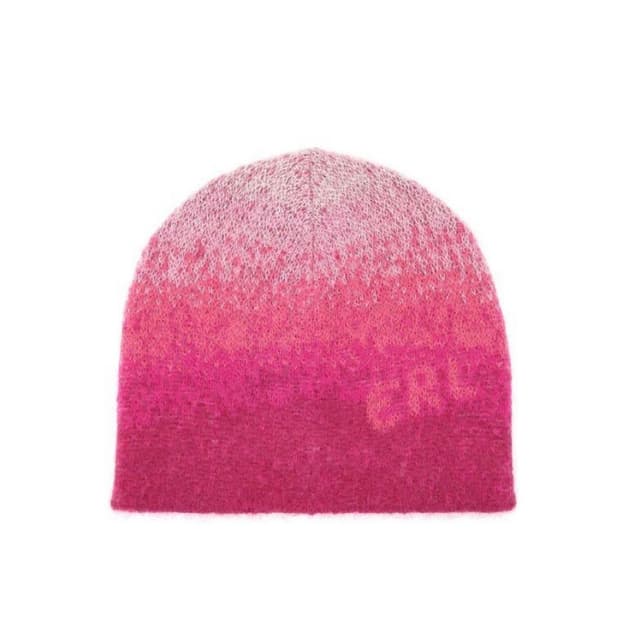 ERL 로고 그라디언트 모헤어 비니