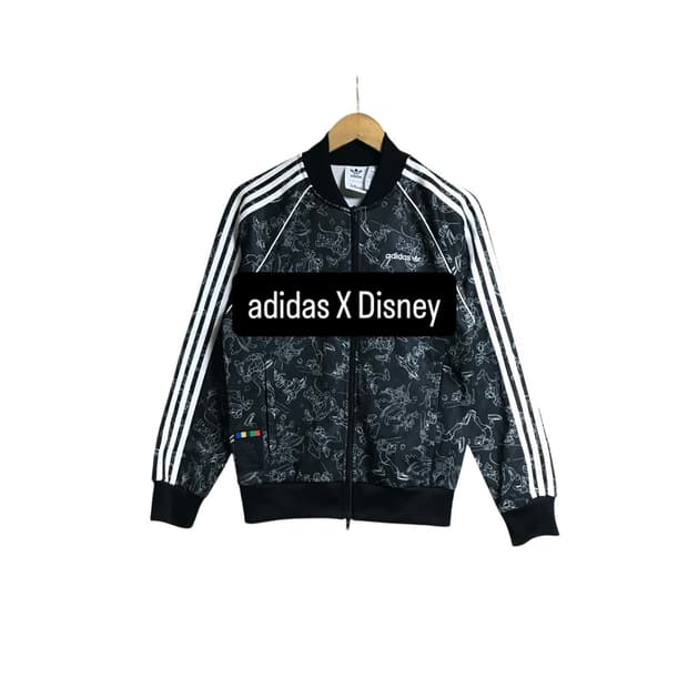 아디다스 디즈니 콜라보 구피 베켄바우어로고 트랙탑져지