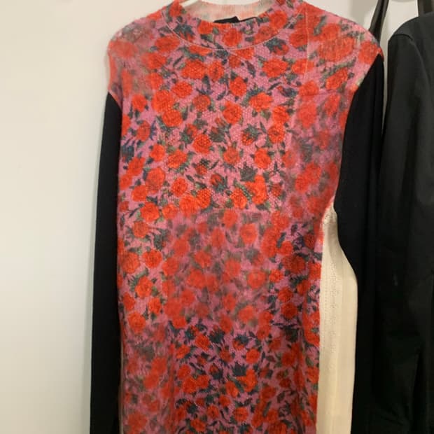 꼼데가르송 플라워 니트