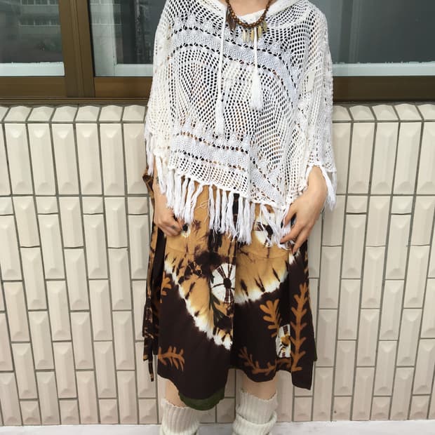 Fringe point hood crochet top