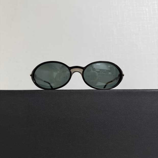 빈티지 Cartier 까르띠에 오발 선글라스 블랙 52 17 120