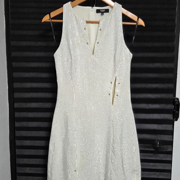 (정품) [베르수스 베르사체] 스터드 V넥 슬릿 드레스 | 00086