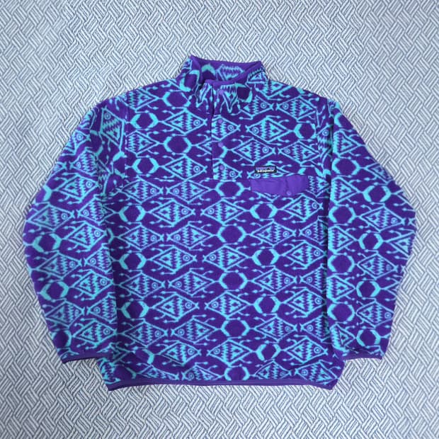 (L)파타고니아 Mexico 피쉬 신칠라 플리스 자켓 물고기