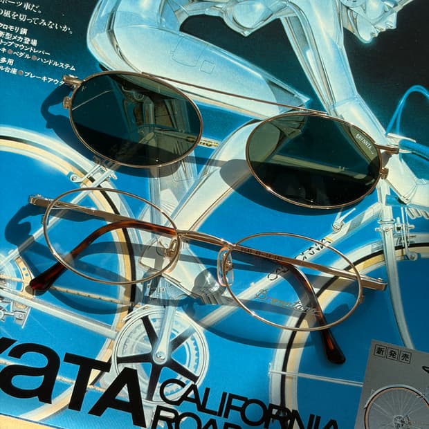 [데드스탁] 90s 금테 안경테 및 선글라스 클립 세트