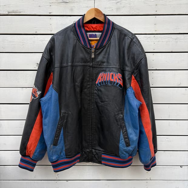 New York Knicks 90s NBA 뉴욕닉스 G-lll 레더 자켓