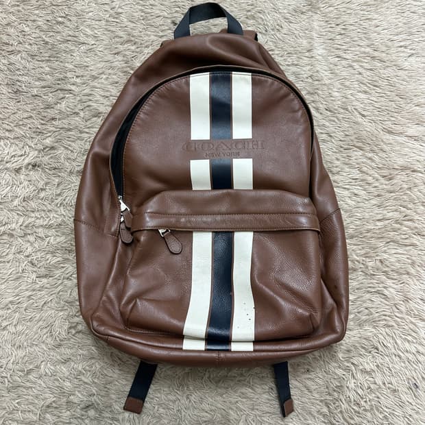 코치 coach 가죽 백팩
