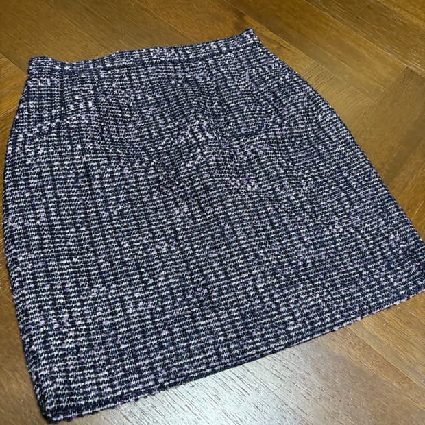 오르 울 트위드 스커트