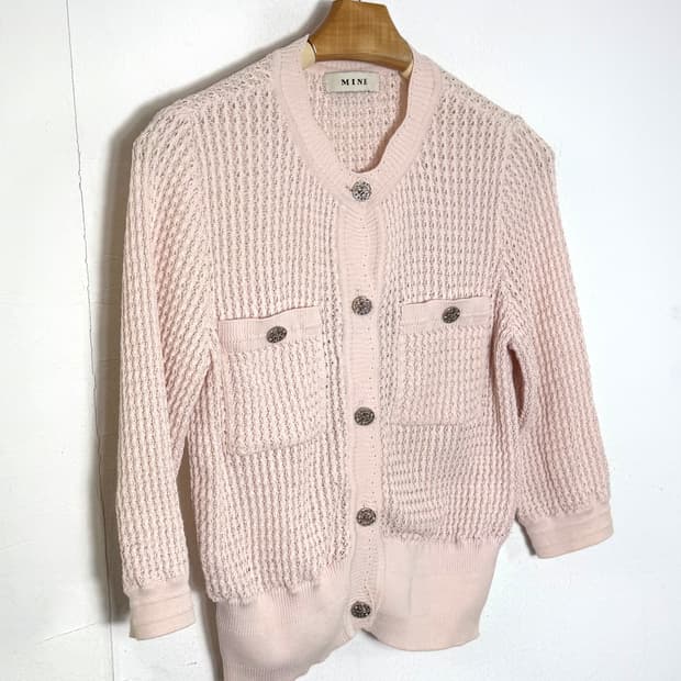 마인 한섬 마인가디건 반팔가디건