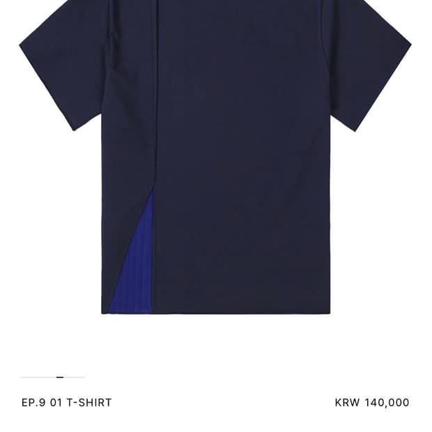 엑슬림 EP.9 01 T-SHIRT navy M