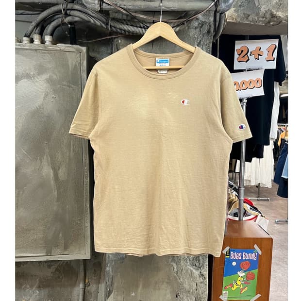 챔피온 로고 반팔티 베이지 M #csz3900