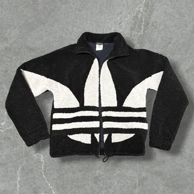 아디다스 오리지널 빅 프레포일 쉐르파 플리스 집업