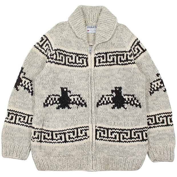 카나타 버진 울 코위찬 집업 스웨터 썬더버드 캐나다