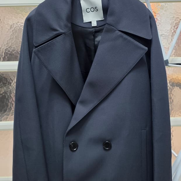 COS 더블 브레스티드 울 블렌드 자켓