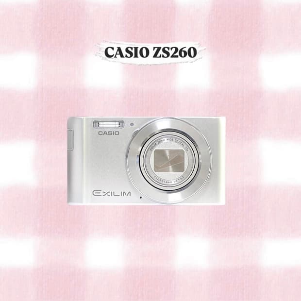 카시오 엑슬림 ZS260 실버 빈티지디카