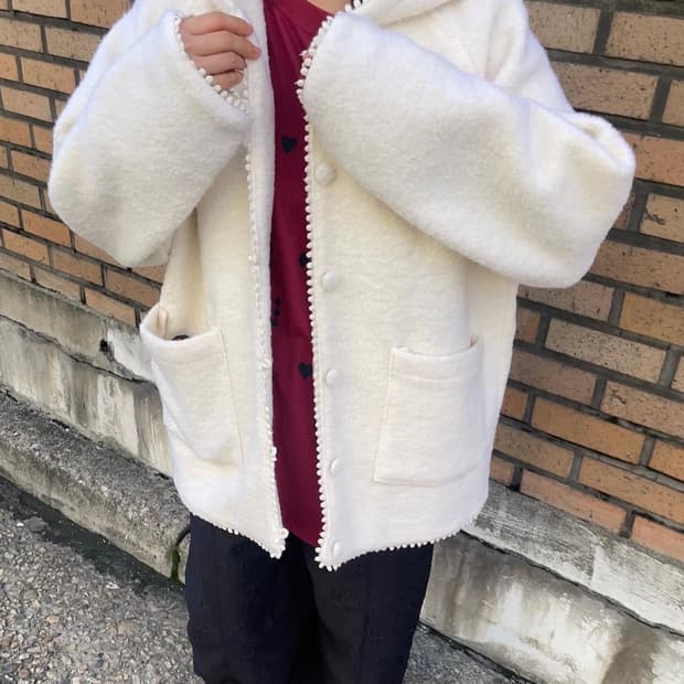 페스토 부클 가디건